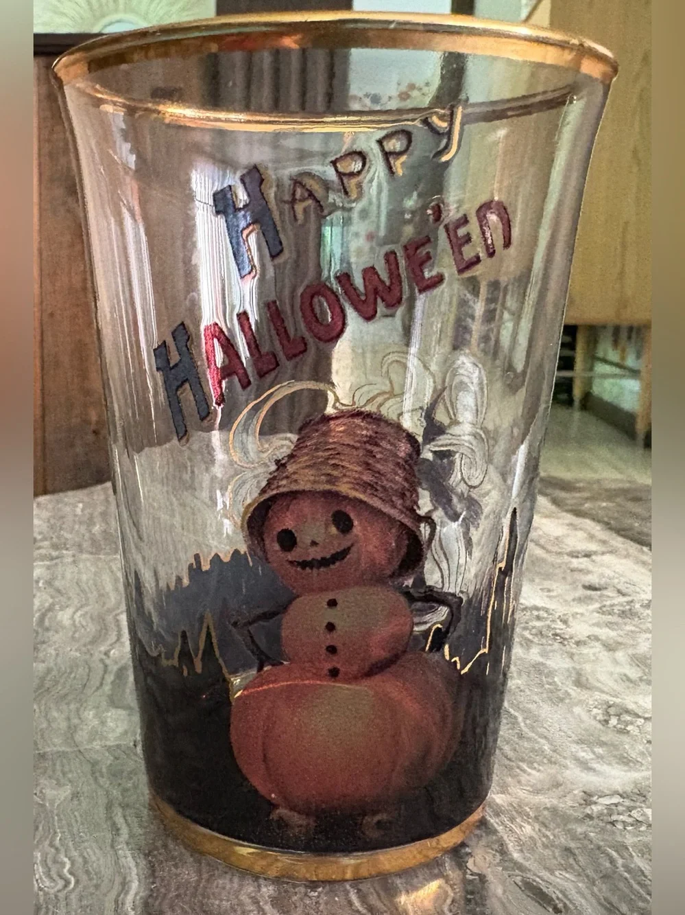 NWOT Williams Sonoma Vintage Halloween Tumblers, Set of 4